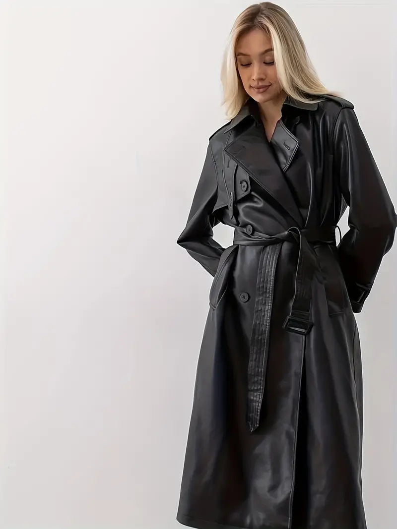 Leather Trench Coat