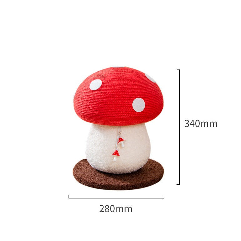 PurrPlay™ - Sisal Rope Mushroom Cat Scratching Post