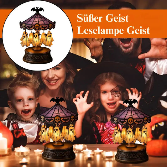 Spooky Halloween Ghost Carousel Light Decor