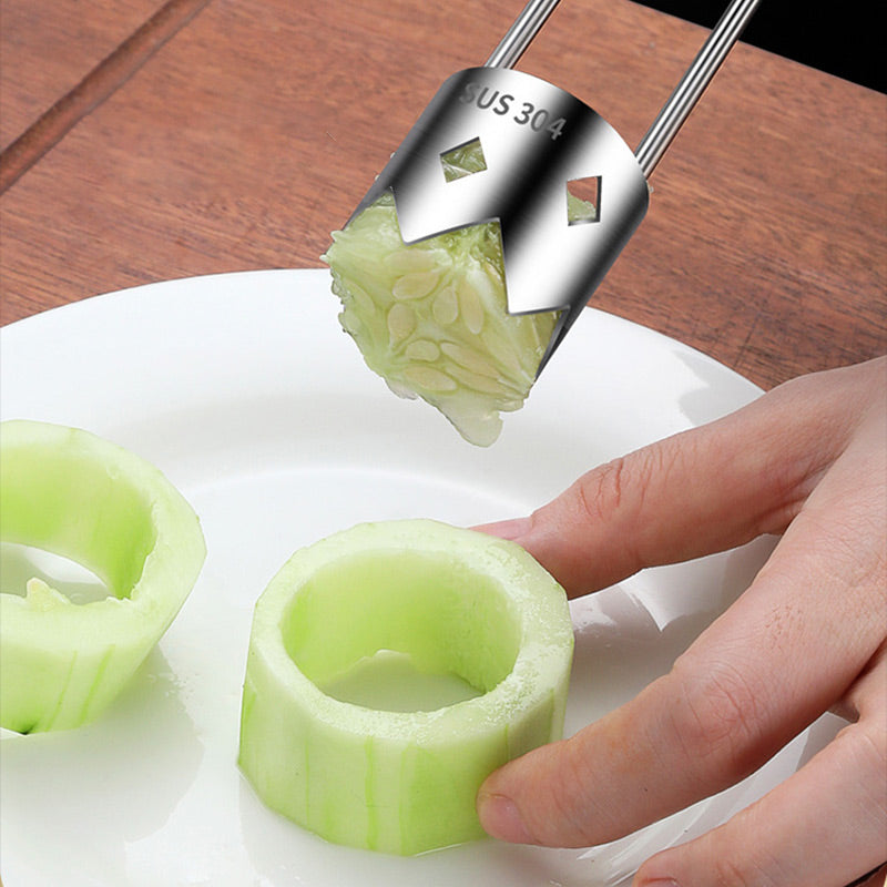 CoreEase™ - Universal Stainless Steel Fruit Corer for Easy Core Removal