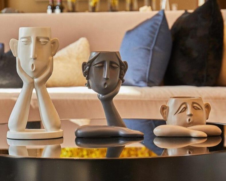 Handcrafted Ceramic Tanooki Vase Decor