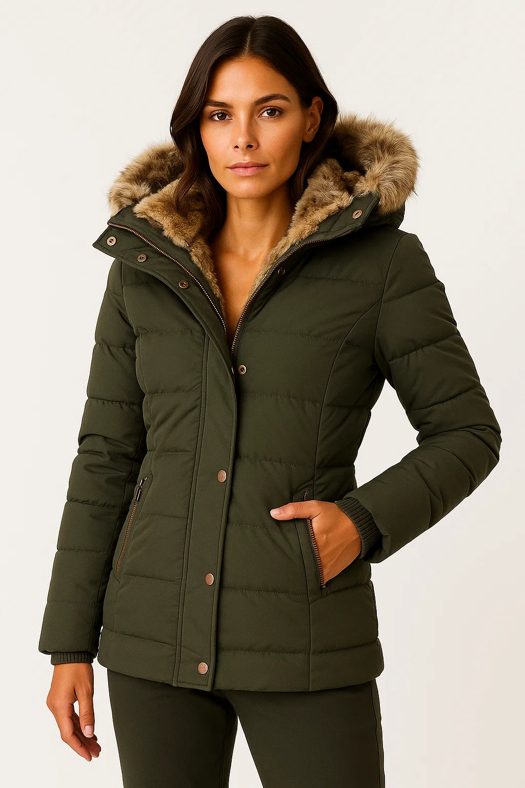 Sleek Long Winter Coat for Chic Warmth