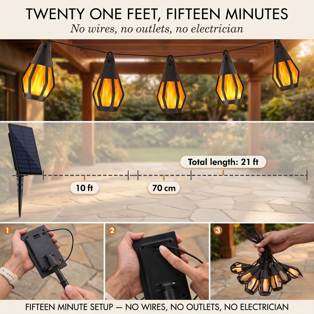 GlowNest - Safe, Real Flame Ambiance for Cozy Outdoor Evenings