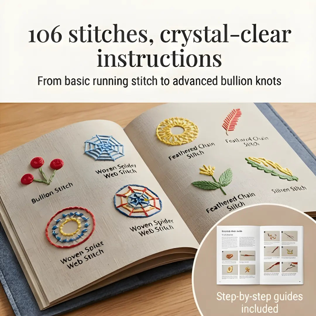 StitchCraft™ - Embroidery Handbook for Beginners