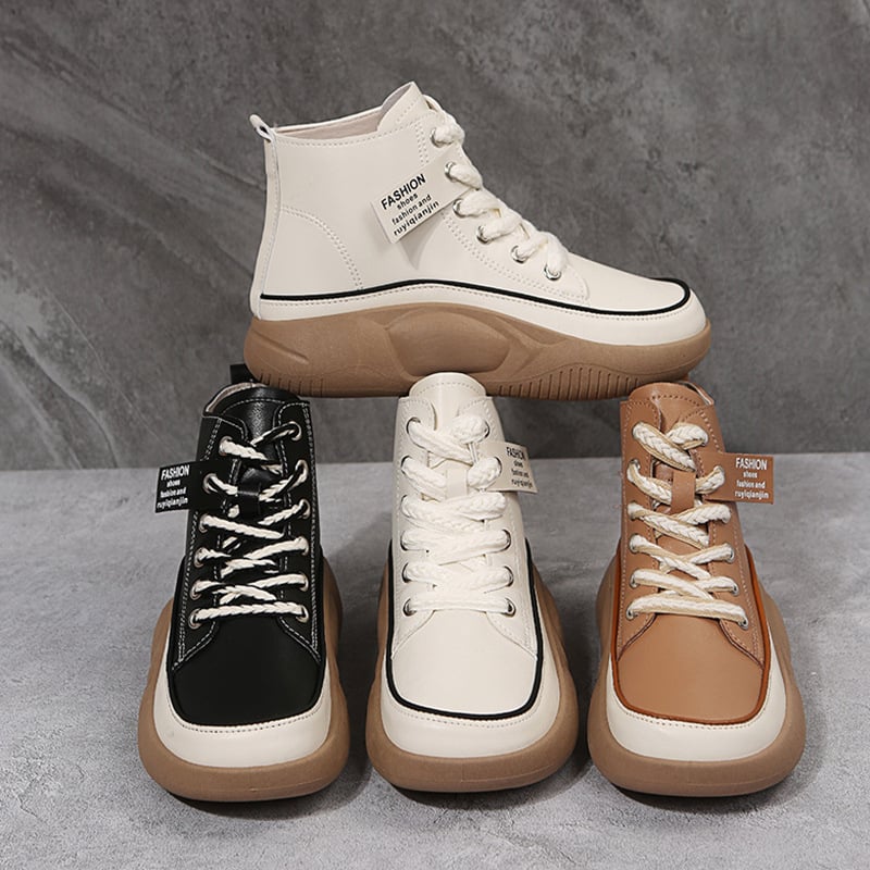 Women's High-Top Chunky Sole Martin Boots