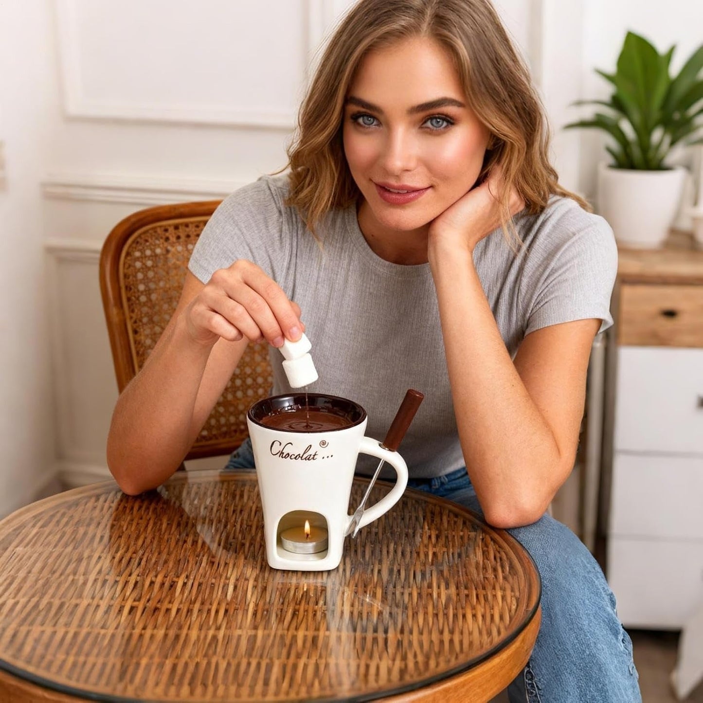 ChocoLuxe™ - Exquisite Ceramic Chocolate Fondue Mug