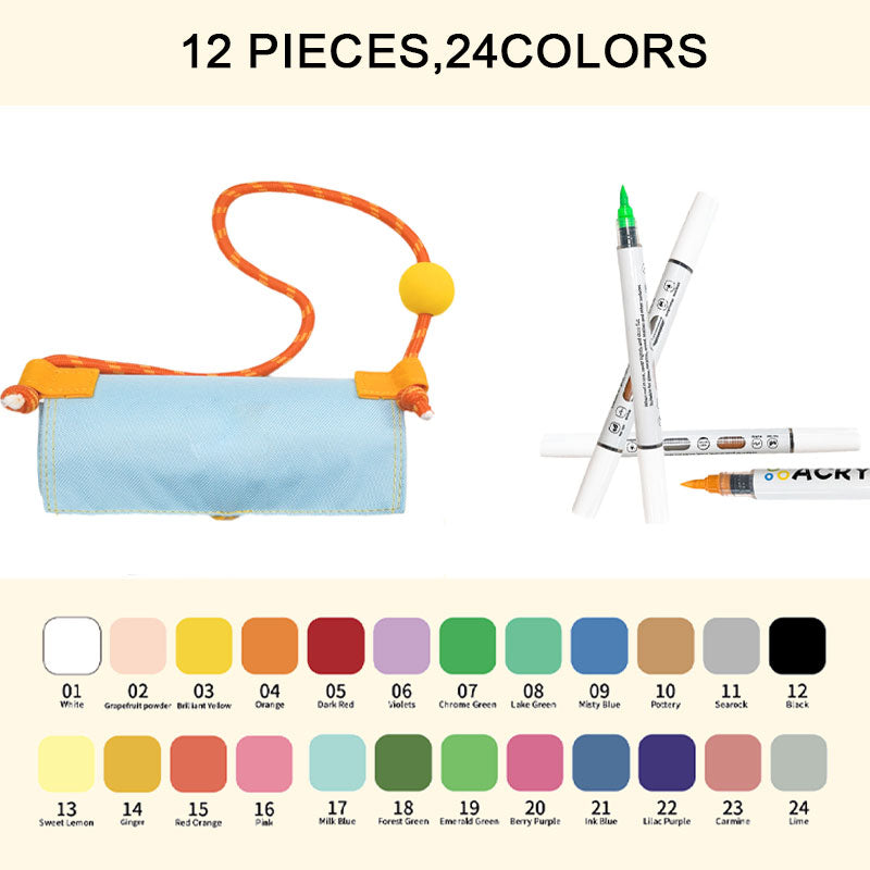 GlideMark™ Duo - Vibrant Dual-Tip Marker Set