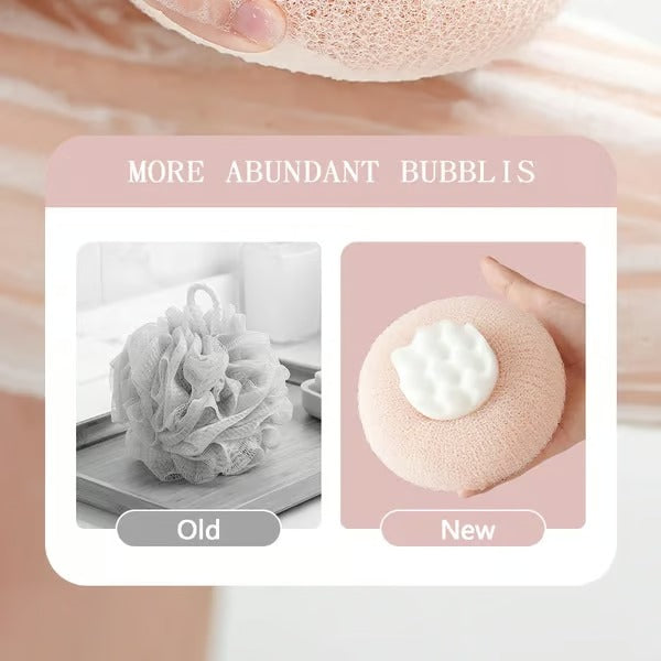 Soft Sunflower Suction Bath Ball for Gentle Cleansing