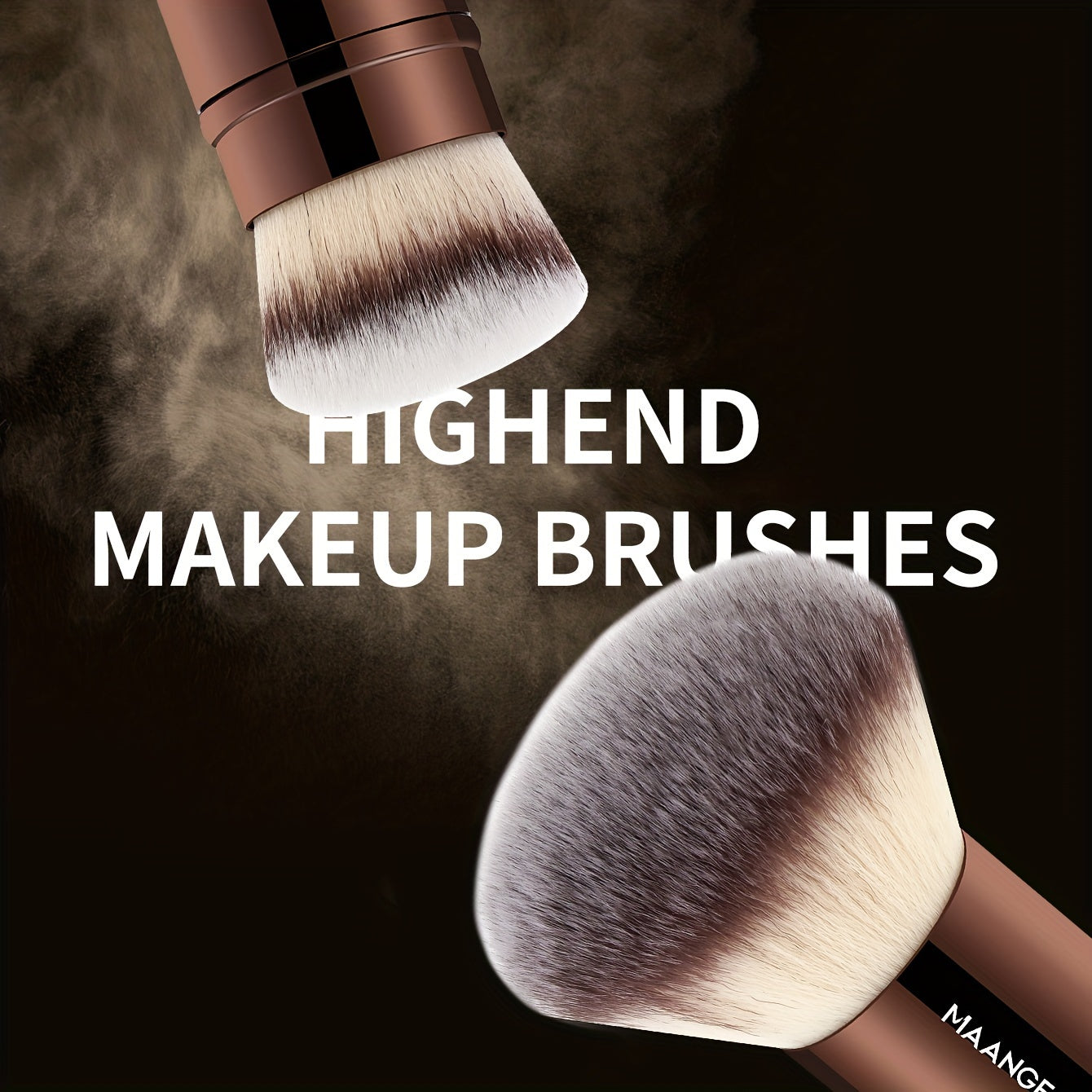 GlowArt™ Kabuki Makeup Brush Set for Flawless Application