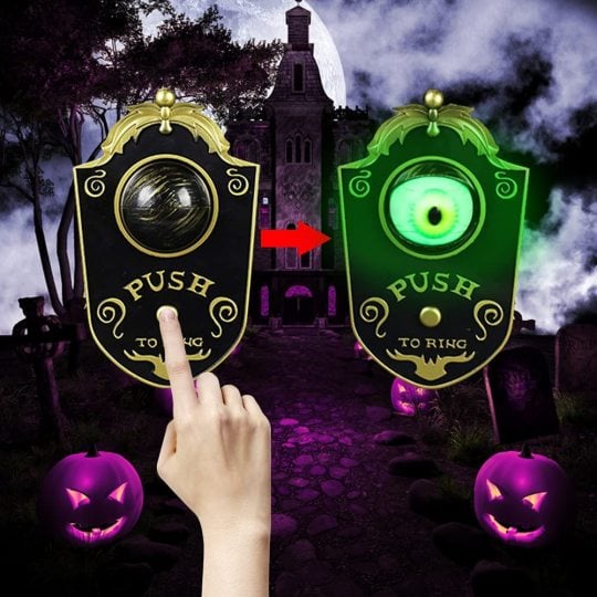 Halloween Demon One-Eyed Doorbell Decor