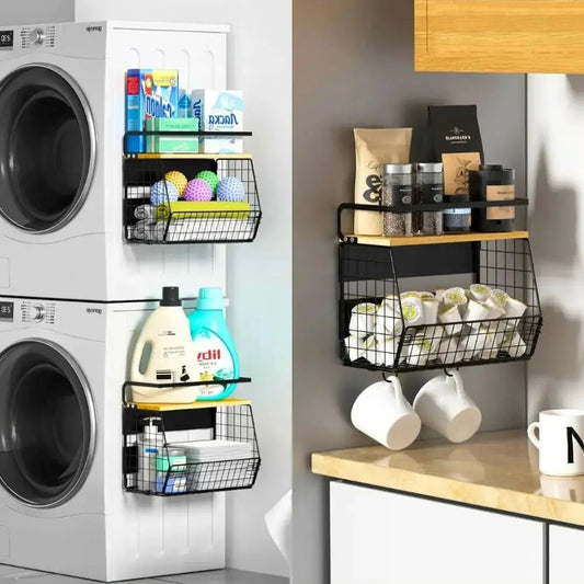 MagnaHold™ High-Magnetic Wall Shelf for Drill-Free Storage