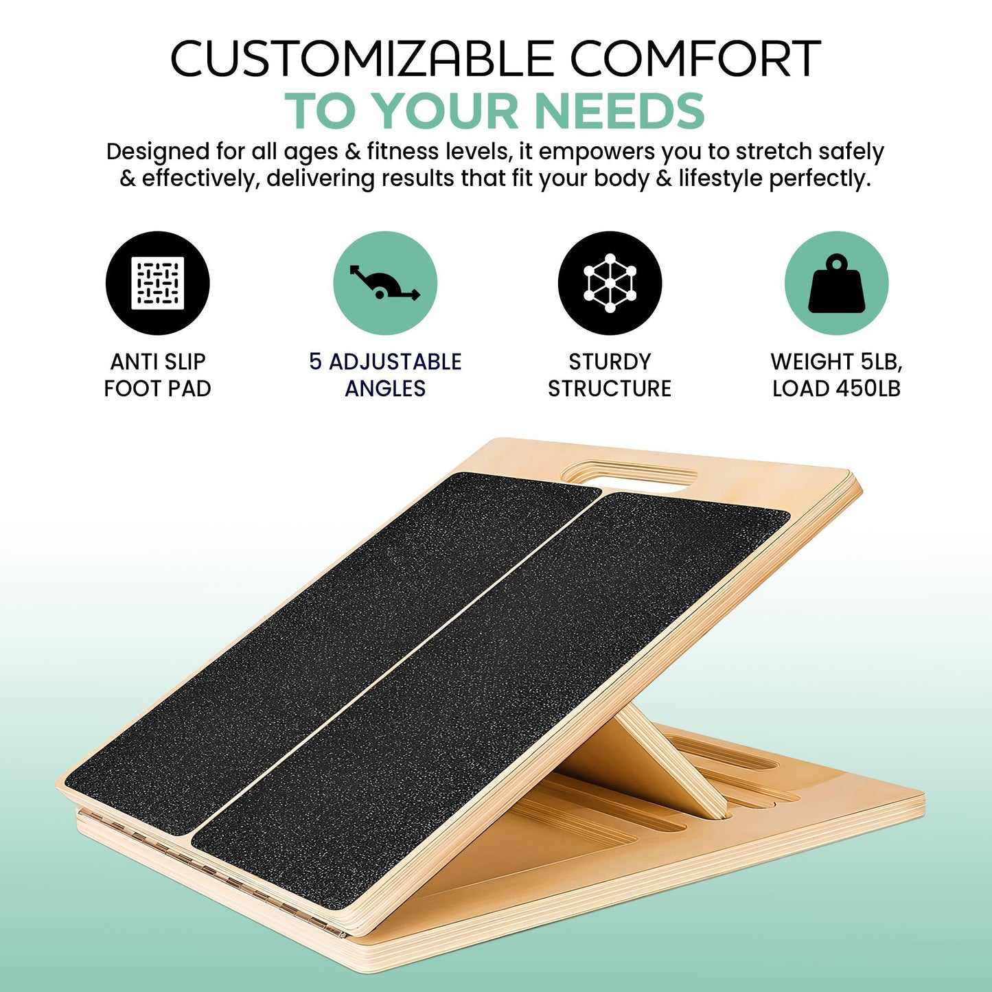 Non-Slip Dynamic Workout Balance Board for Core Training