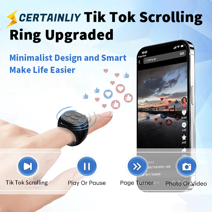 Hands-Free Fingertip Control Device for Effortless Use Anytime