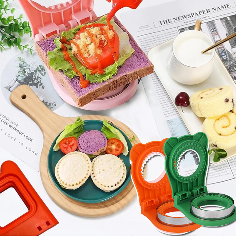 LunchMate™ - Crustless Sandwich Cutter & Press for Kids Snacks