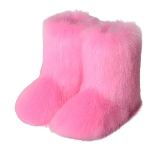 Frosted Fluff Y2K Retro Boots