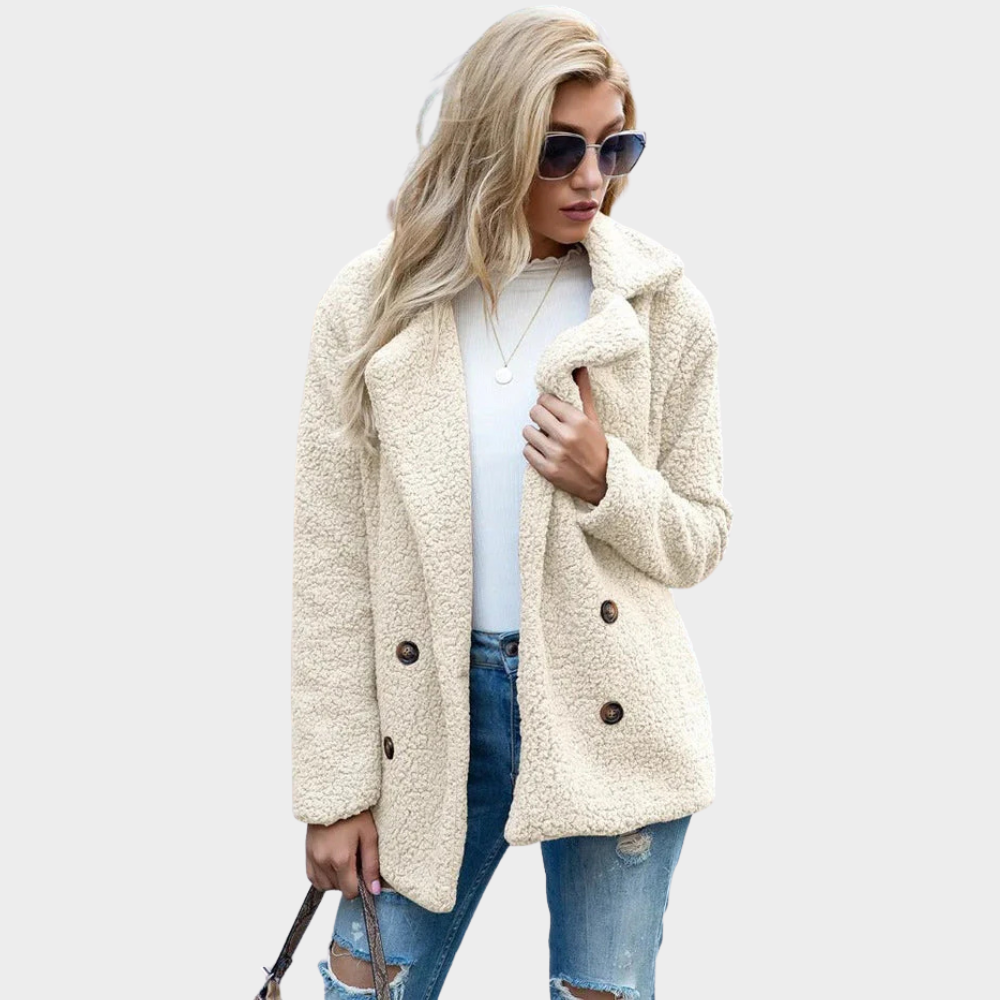 Cozy Collared Teddy Coat for Chic Winter Style