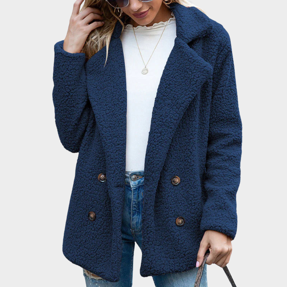 Cozy Collared Teddy Coat for Chic Winter Style