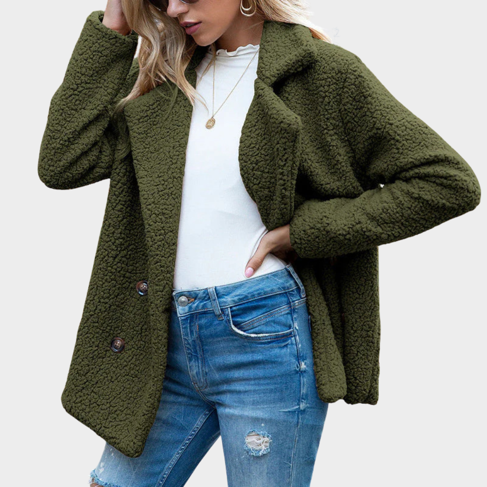Cozy Collared Teddy Coat for Chic Winter Style