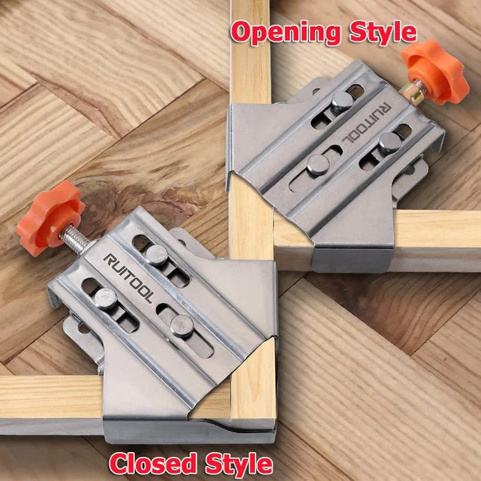 CornerClamps™ - 4-Piece Stainless Steel Angle Clamps Set