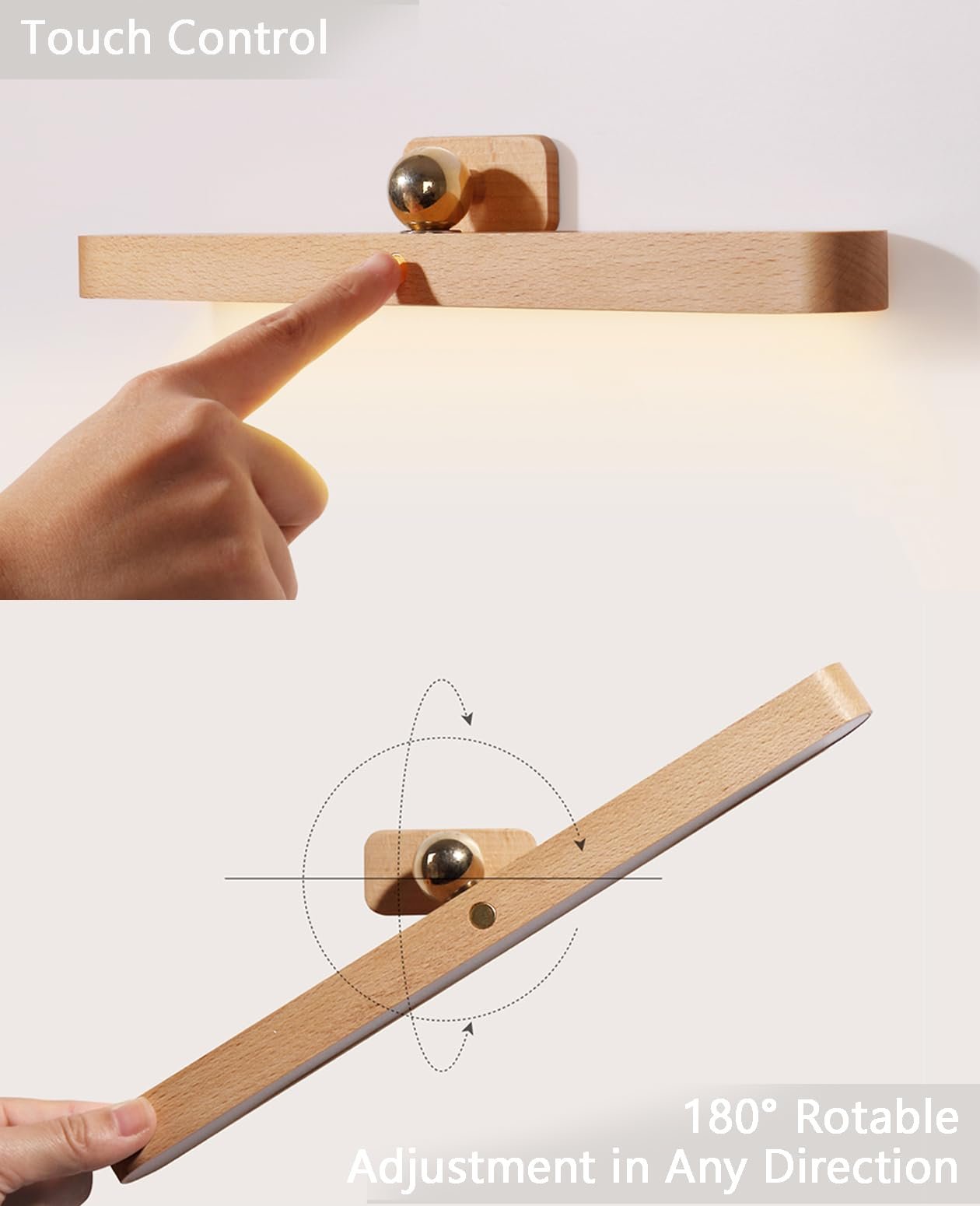 LumaWood - Effortless Magnetic Lamp with Soft Natural Light Anywhere