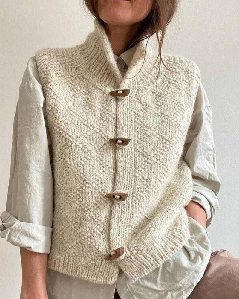 Chic Sleeveless Knit Vest for Layering