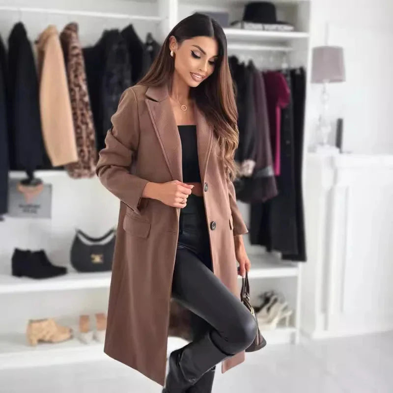Elegant Women's Long Winter Coat