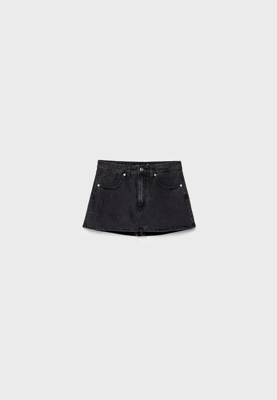 Casual Denim Mini Skort for Everyday Style