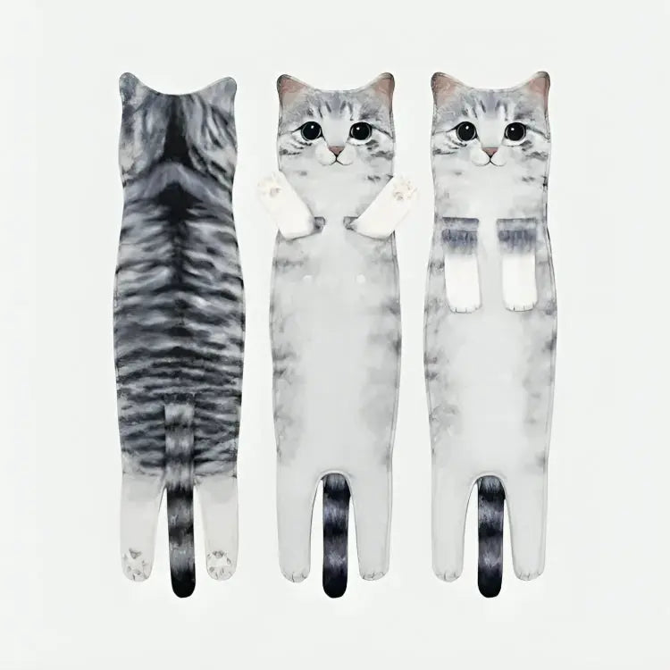 CozyNest™ - Cat Motif Soft Cotton Towel