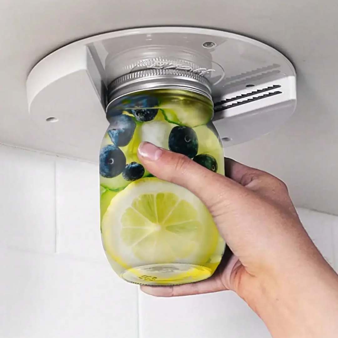Ergonomic One-Hand Glass Lid Opener Tool