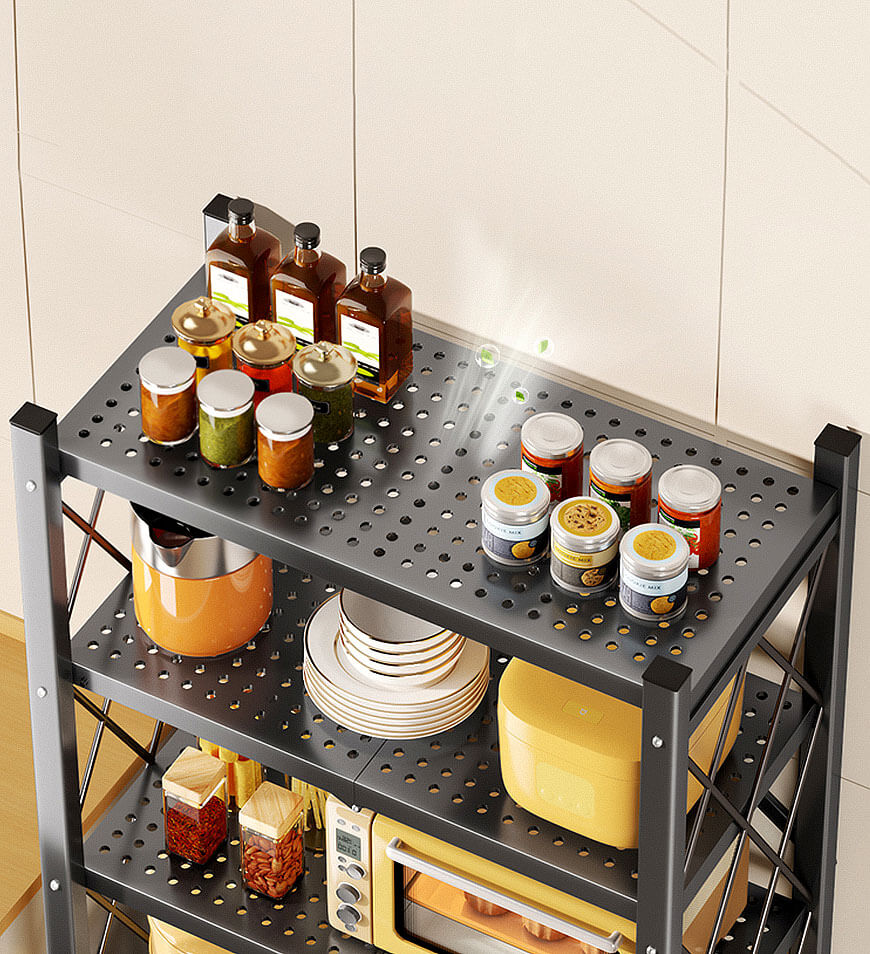 Joybos™ - Heavy Duty Foldable Metal Organizer Shelves with Wheels
