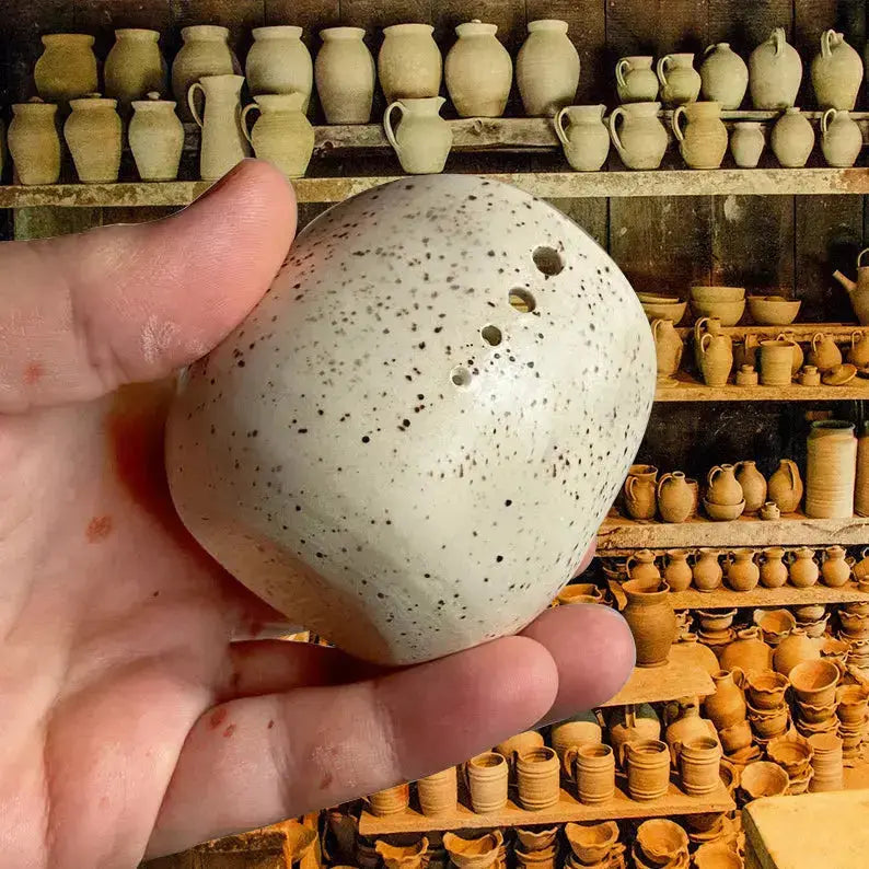 Handmade Ceramic Herb Stripper for Easy Kitchen Prep
