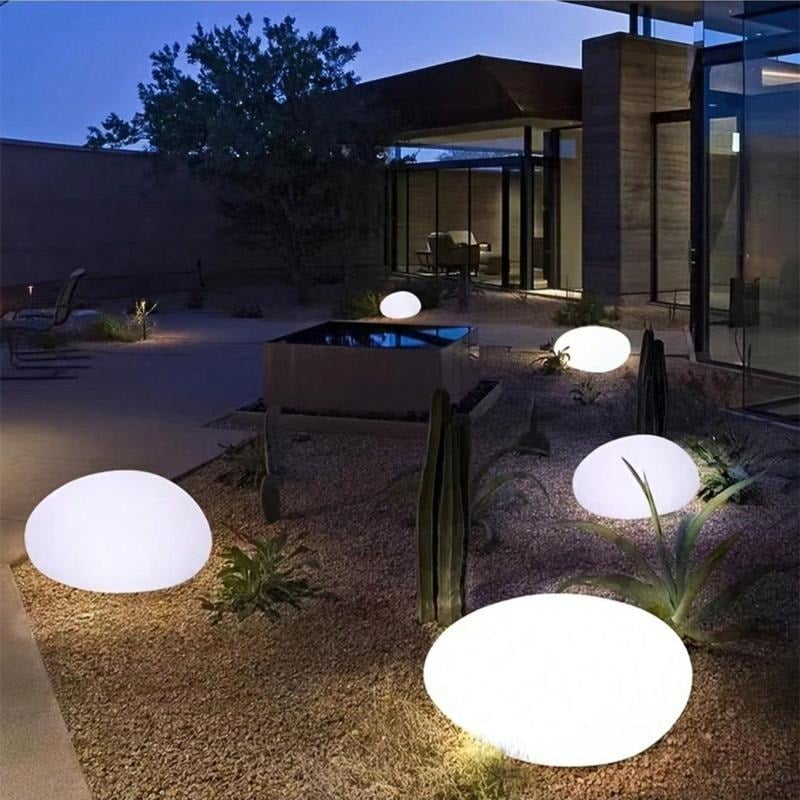 LumaGlow™ - Solar Stone Garden Light