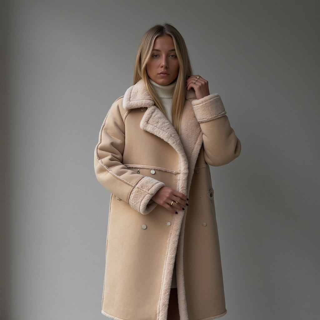 Luxeon™ - Elegant Suede Winter Coat