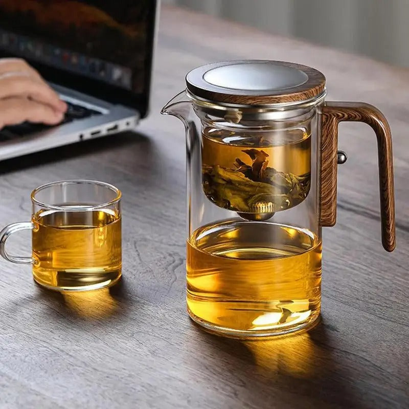 Elegant Heat-Resistant Glass Teapot for Loose Leaf Brewing