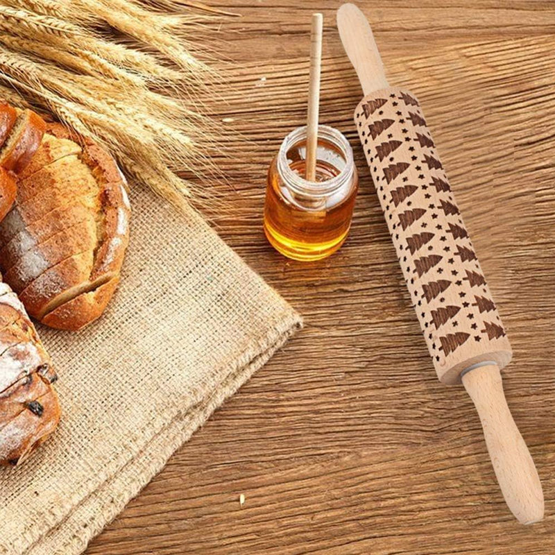 ChristmasRoller™ - Festive Cookie Rolling Pin for Holiday Baking