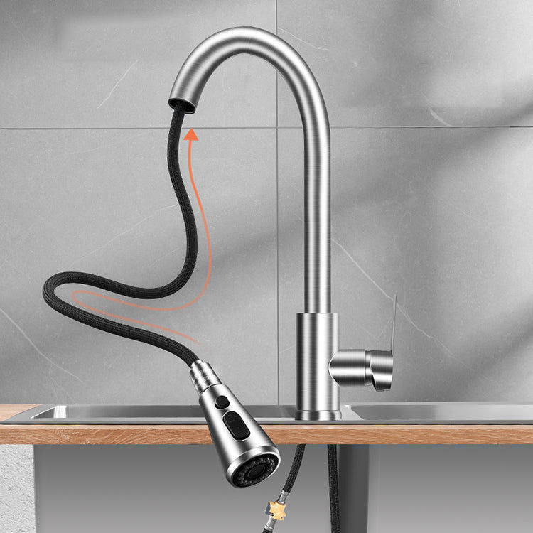 AquaFlow™ - Pull Out Kitchen Faucet with Single Handle Sprayer