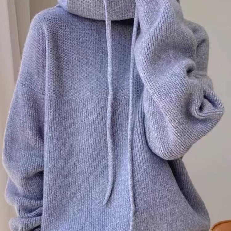 Cozy Knit Hoodie Sweater for Casual Comfort
