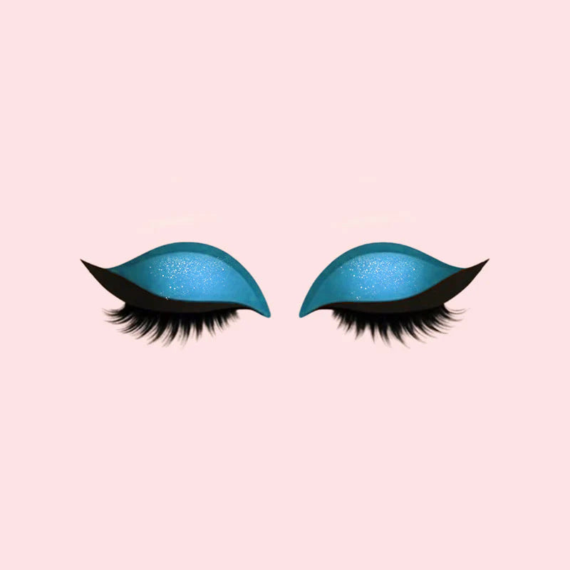3-in-1 Eyeshadow, Eyeliner, and Eyelash Sticker Set for Instant Glam
