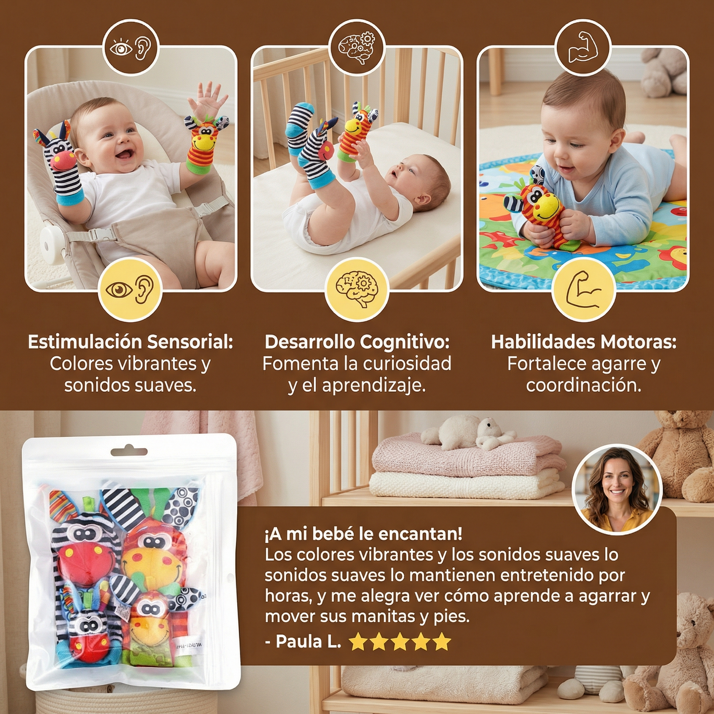 TinyTots WiggleWear - Boost Baby’s Motor Skills and Sensory Development