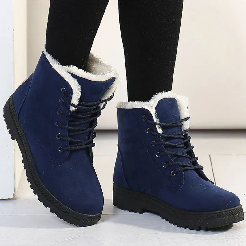 Cozy Winter Wonderland Lace-Up Boots