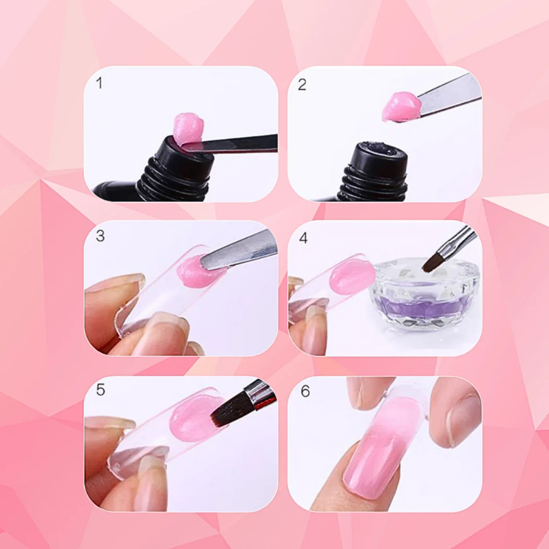 DIY Professional Polygel Nail Kit for Salon-Quality Manicures