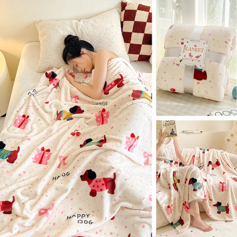 Nordvelle™ - Soft Flannel Christmas Throw Blanket, Cozy & Warm