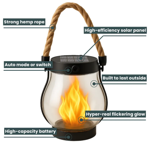 LumaGlow - Safe, Cozy Outdoor Light That Lasts All Night