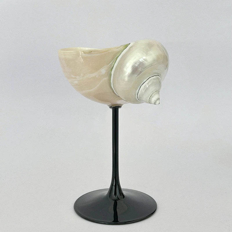Elegant Ocean-Inspired Cocktail Glass