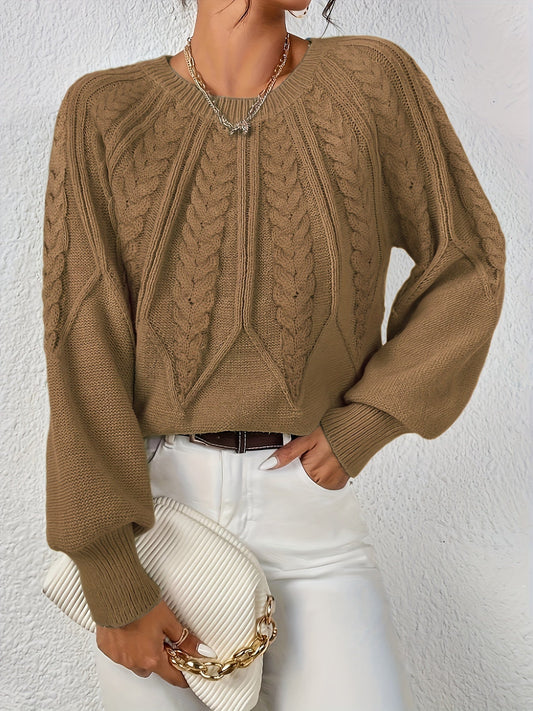 Elegant Long Sleeve Pullover Sweater