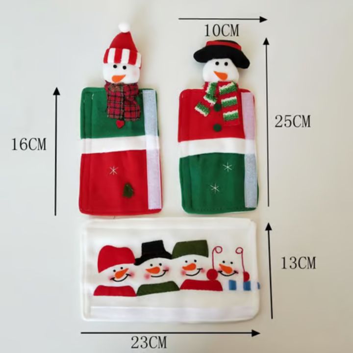 FrostyGrips™ - Holiday Snowman Door Handle Covers
