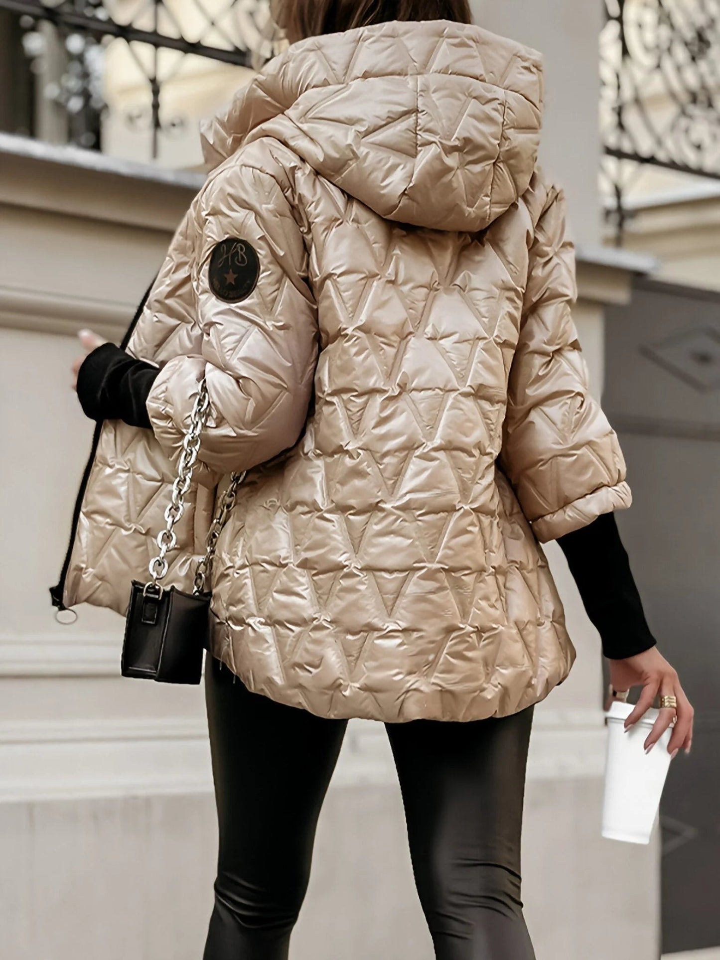 Cozy Patchwork Cotton Jacket for Layered Casual Style