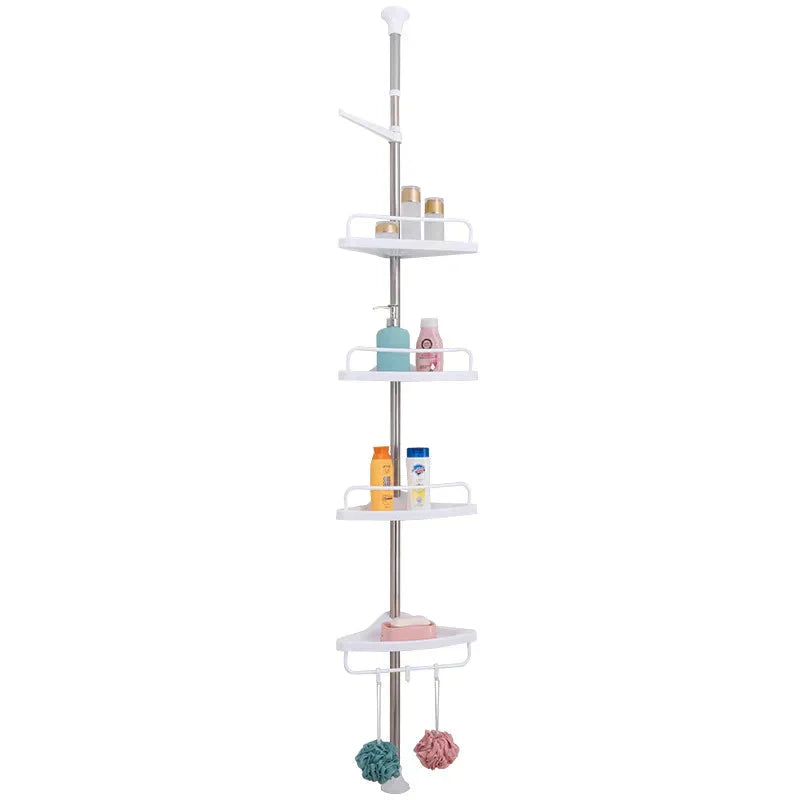Adjustable Corner Shelf for Bathroom Storage and Organization