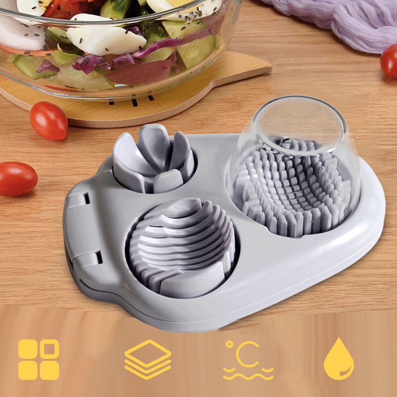 EggMaster™ - 3-in-1 Multifunctional Egg Slicer and Slicer Tool