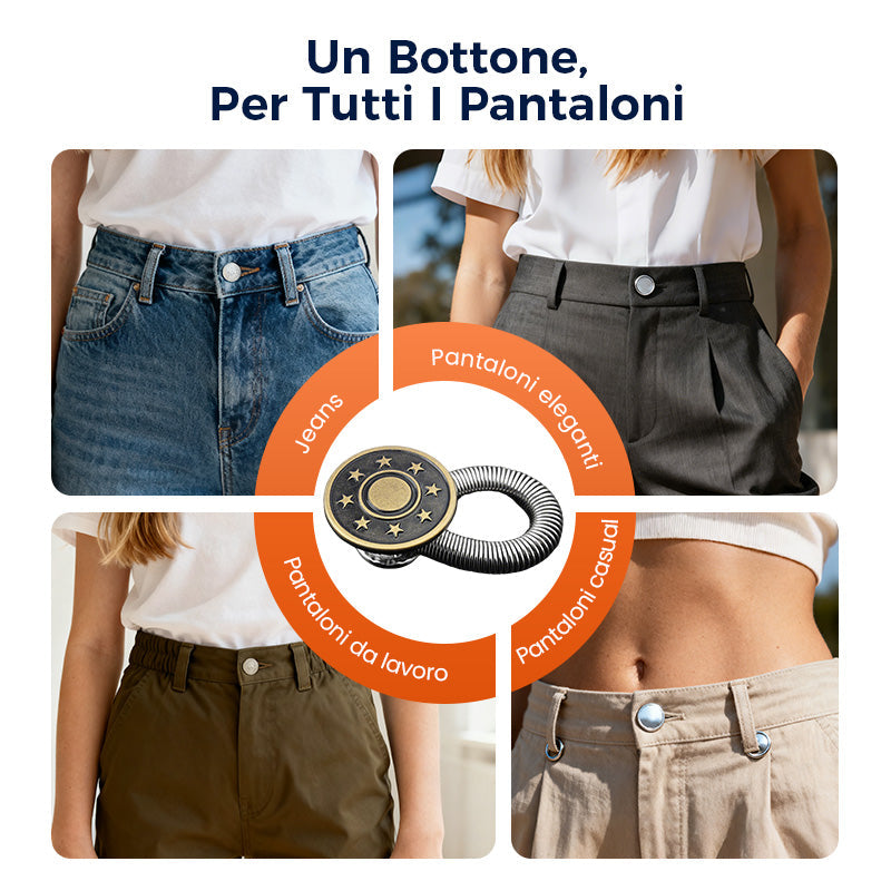 SpringLatch™ - Metal Button Extension for Jeans